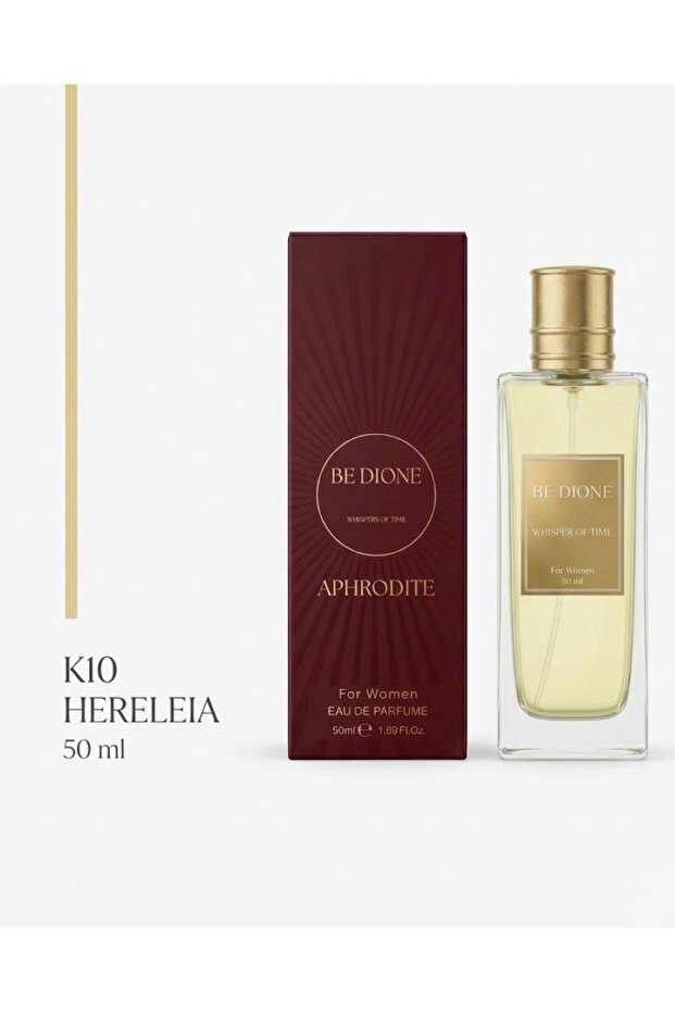 Herelia (K10) Kadın Parfümü 50 ml | Kalıcı Amber – Vanilyalı – Kahveli Eau de Parfum